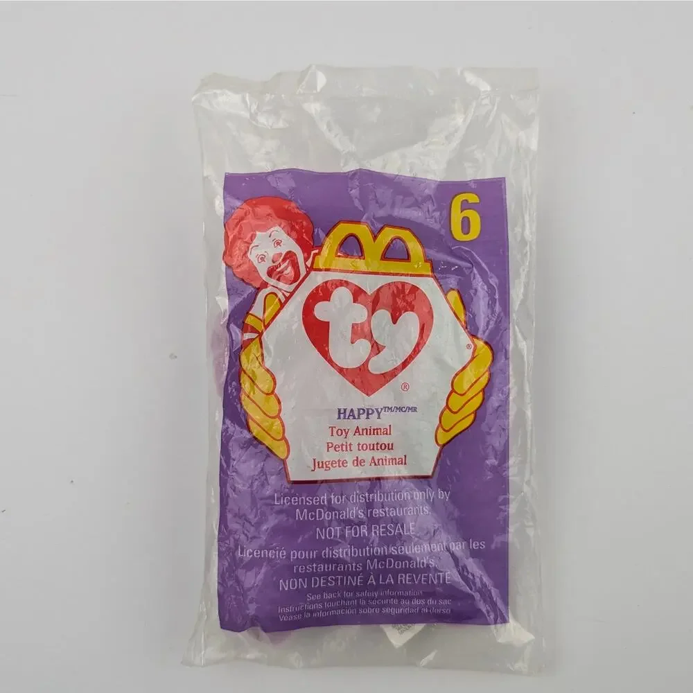 7 Sealed McDonald's TY Teenie Beanie Babies 1998-2000 Mixed Lot